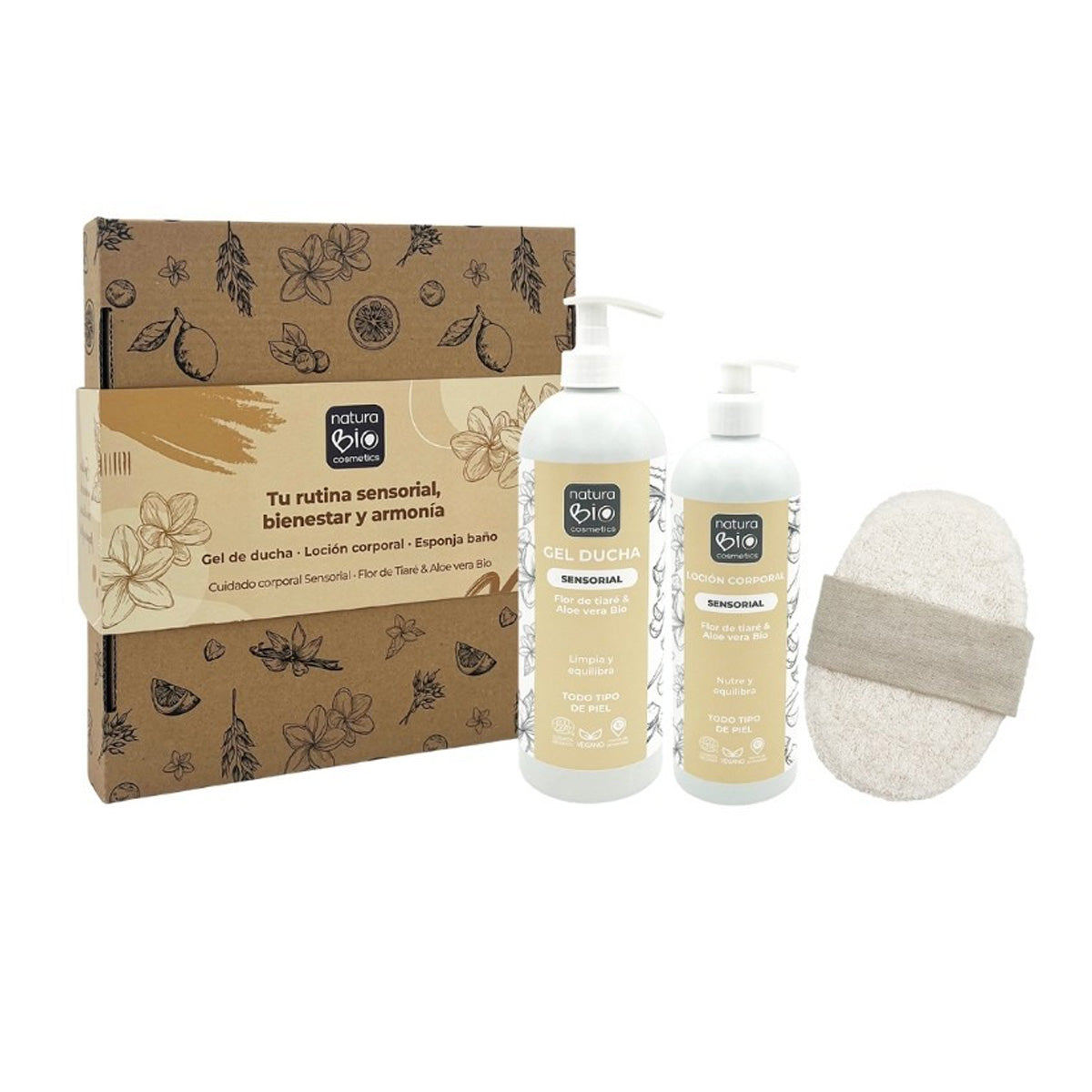 Pack Hygiène et soins corporels Sensorial + Cadeau coffret NaturaBIO Cosmetics