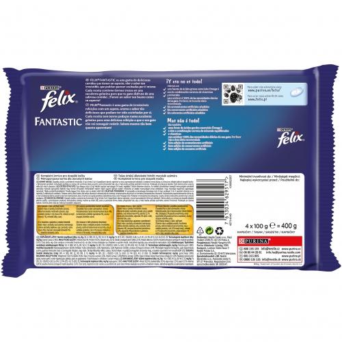 FELIX Fantastic Festín del Mar in gelatine 4 x 85 g