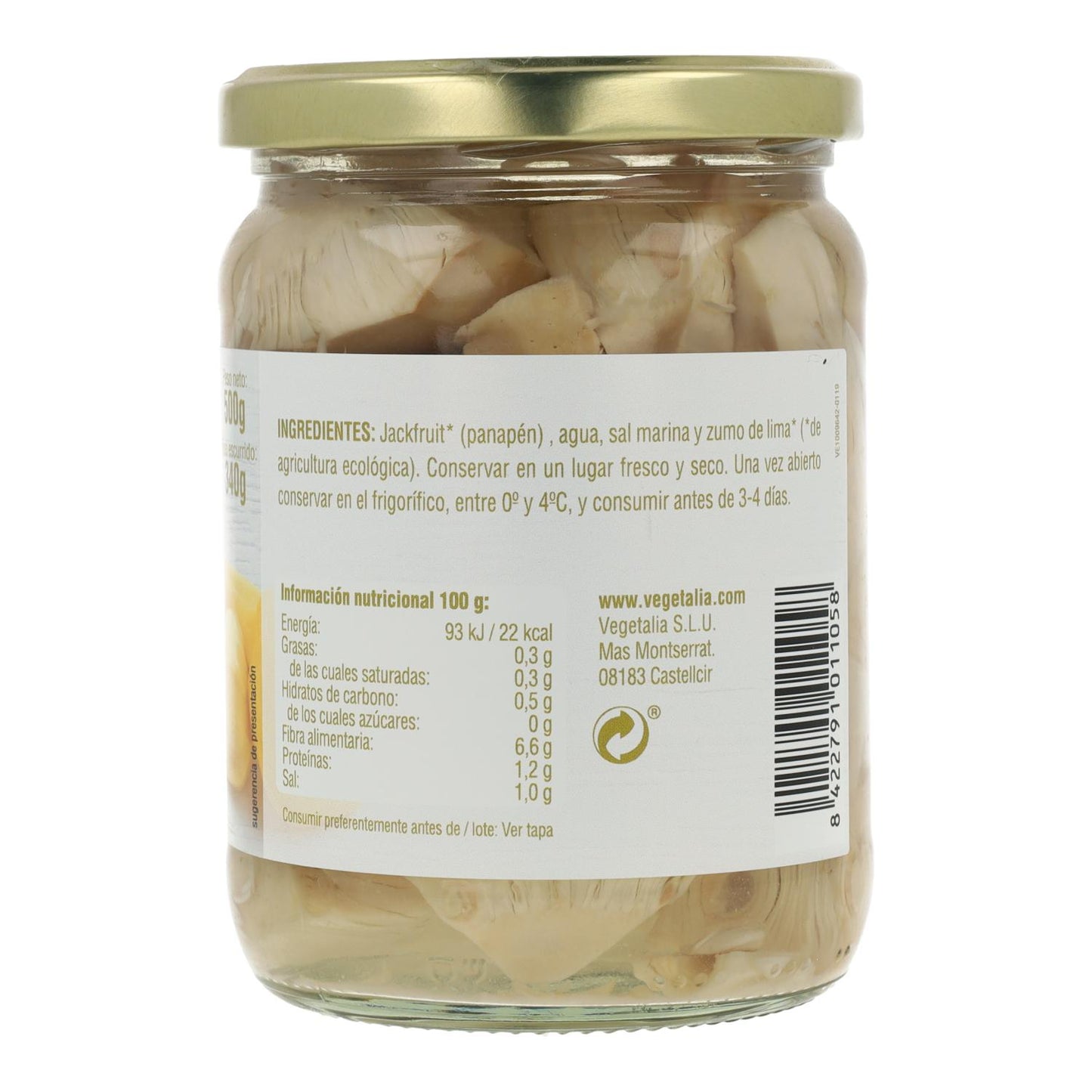 Jackfrucht ECO Vegetalia 500 g