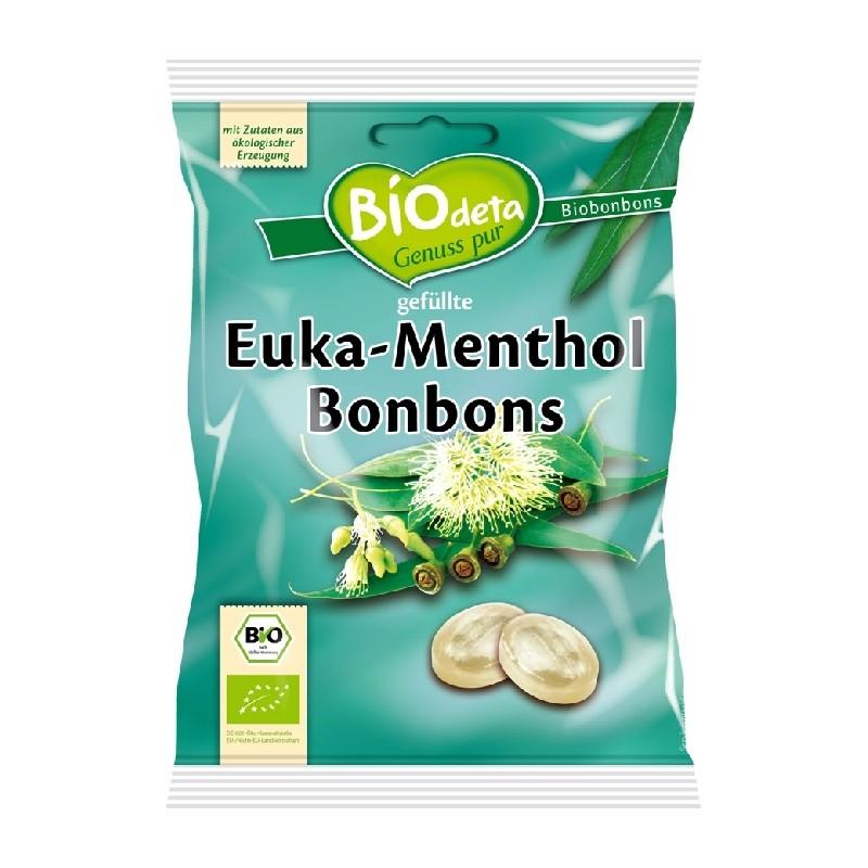 Cukierki z nadzieniem eukaliptusowym i miętowym Biodeta 75 g