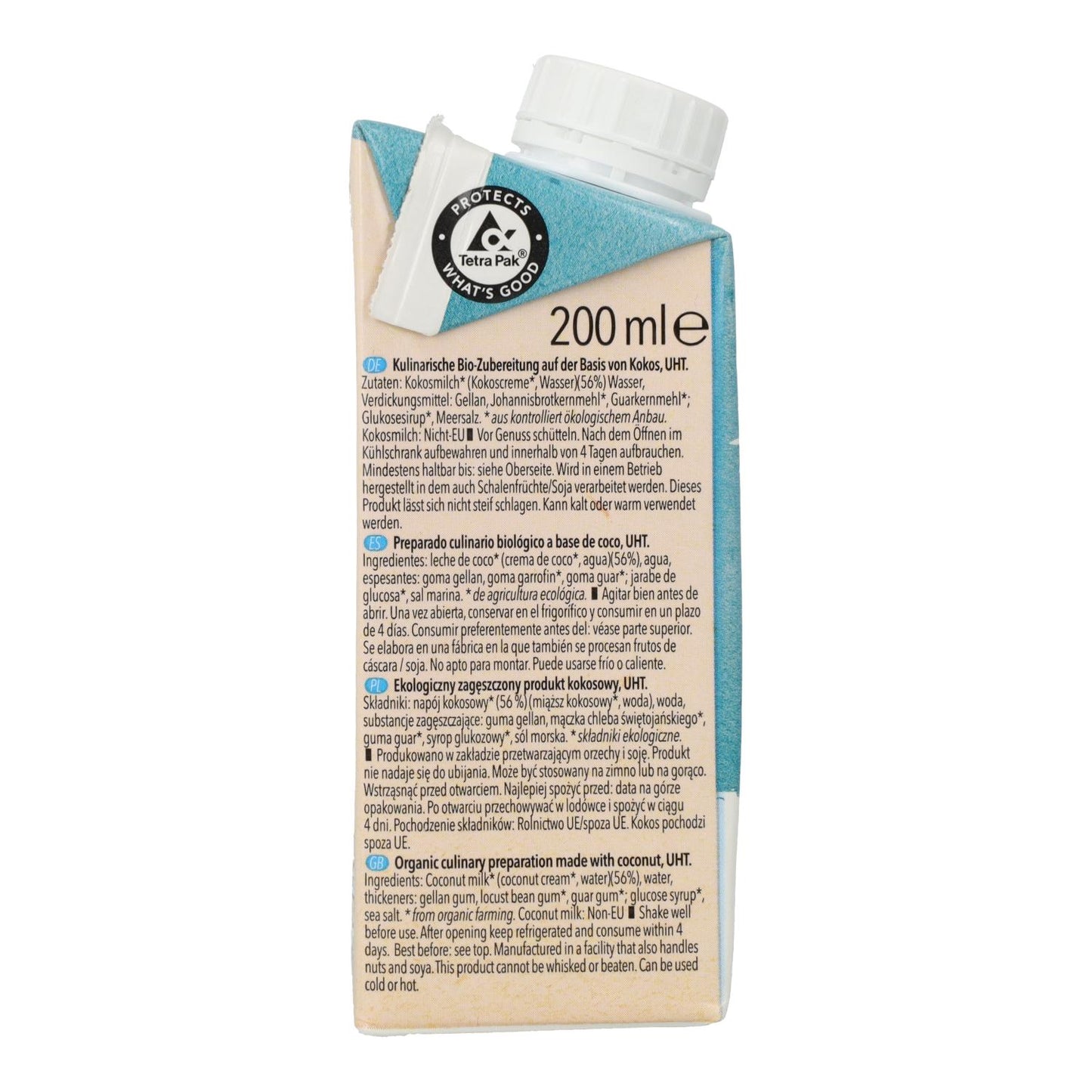 Krem do gotowania na bazie kokosa Natumi, 200 ml