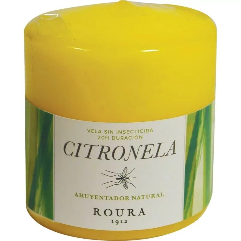 Candela antizanzare alla citronella 8 cm Roura