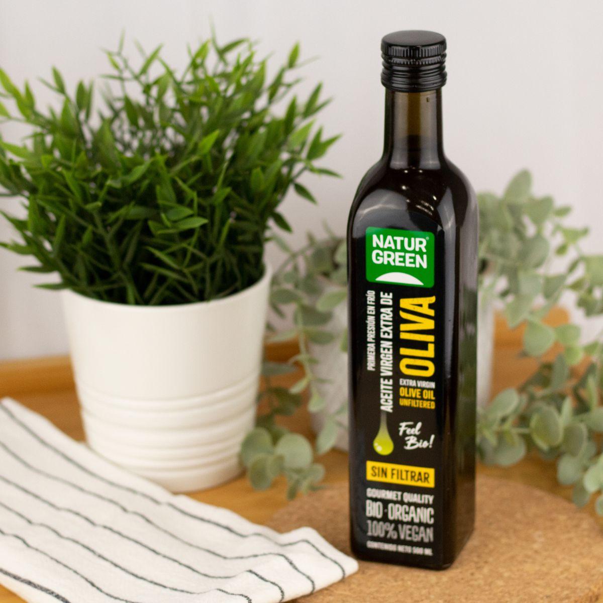 NaturGreen Organic Unfiltered Extra Virgin Olive Oil, 500 ml