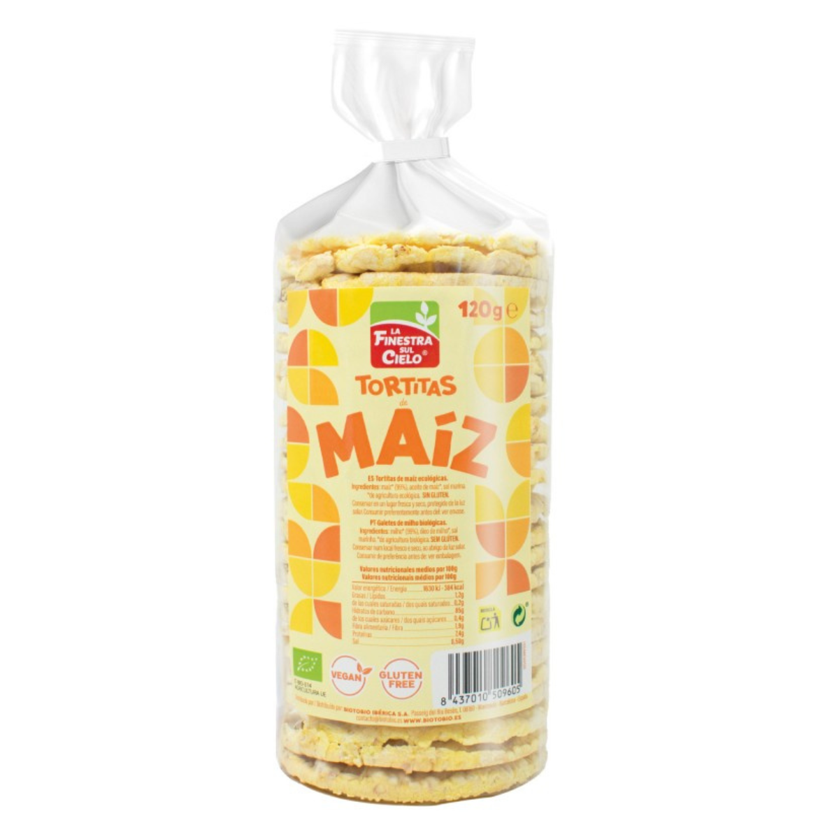 La Finestra Sul Cielo gluten-free salted corn tortillas 120 g
