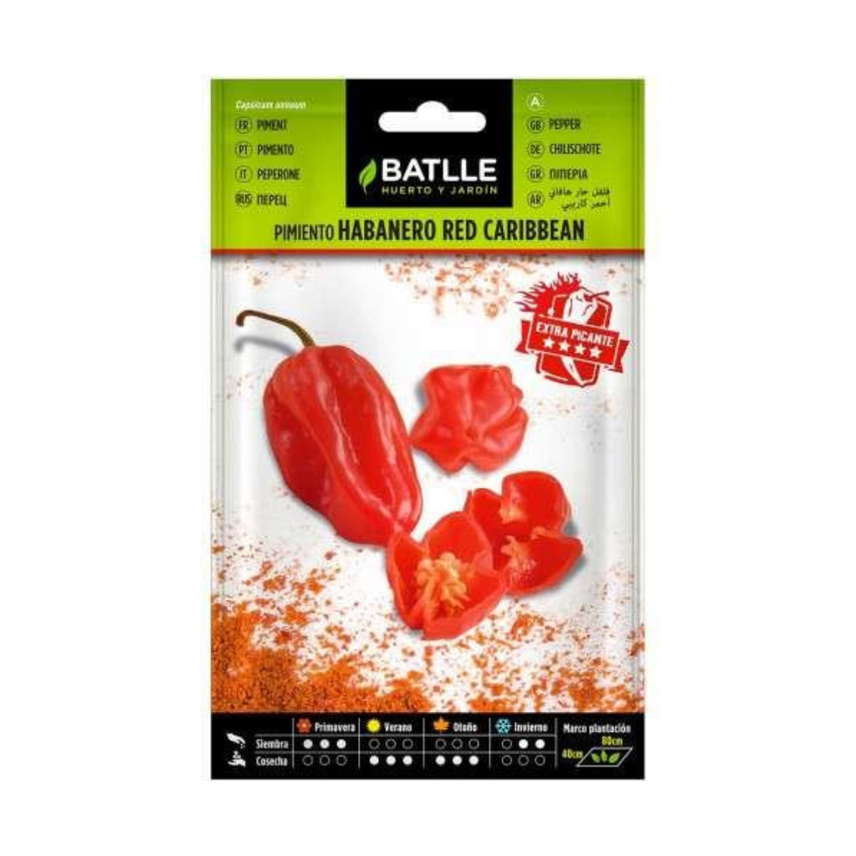 Red Caribbean Batlle Habanero Pepper Seeds