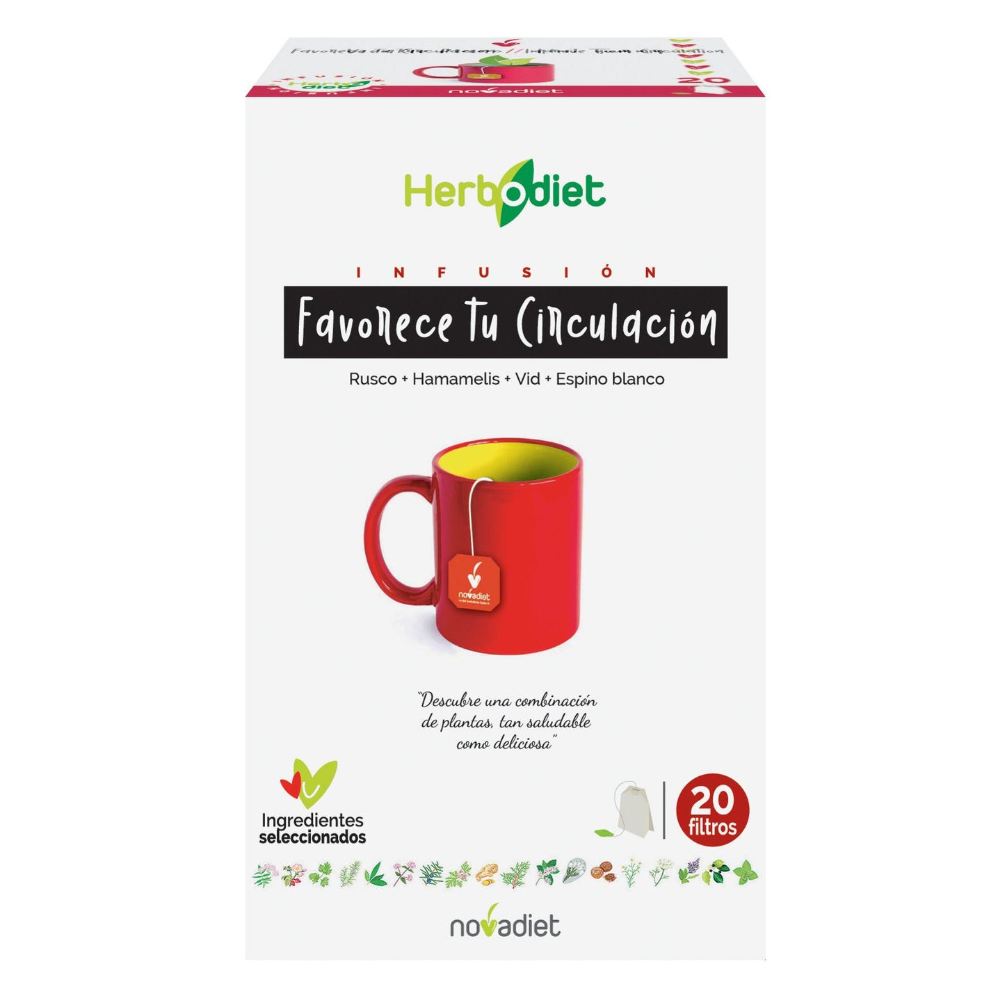 Herbodiet Favorise votre circulation Novadiet, 20 sachets