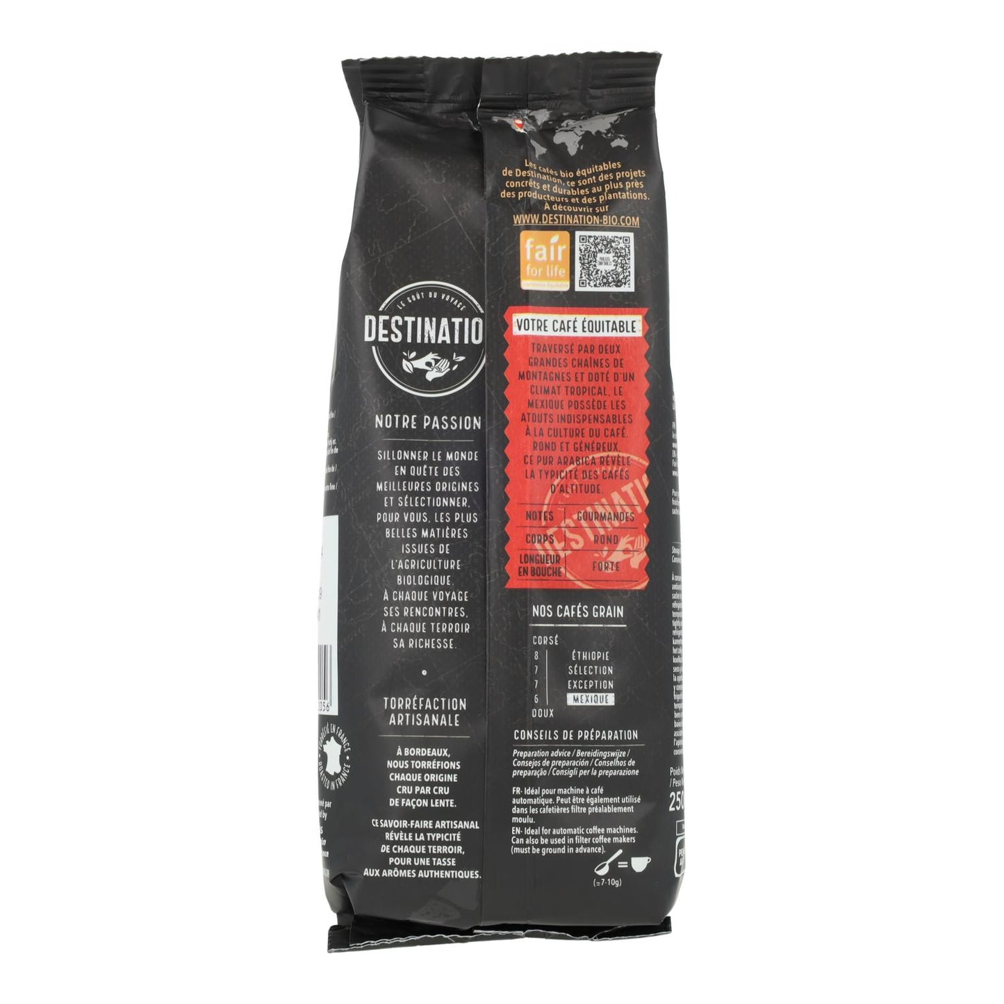 Caffè in grani Messico Chiapas 100% Arabica Bio Destination, 250 g