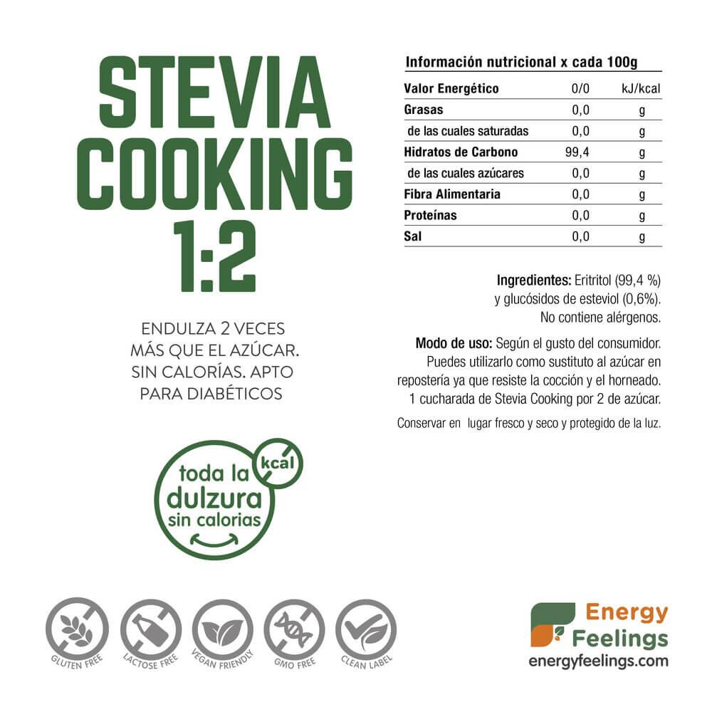 Stévia pour la cuisine 1:2, sensation d'énergie 1 kg