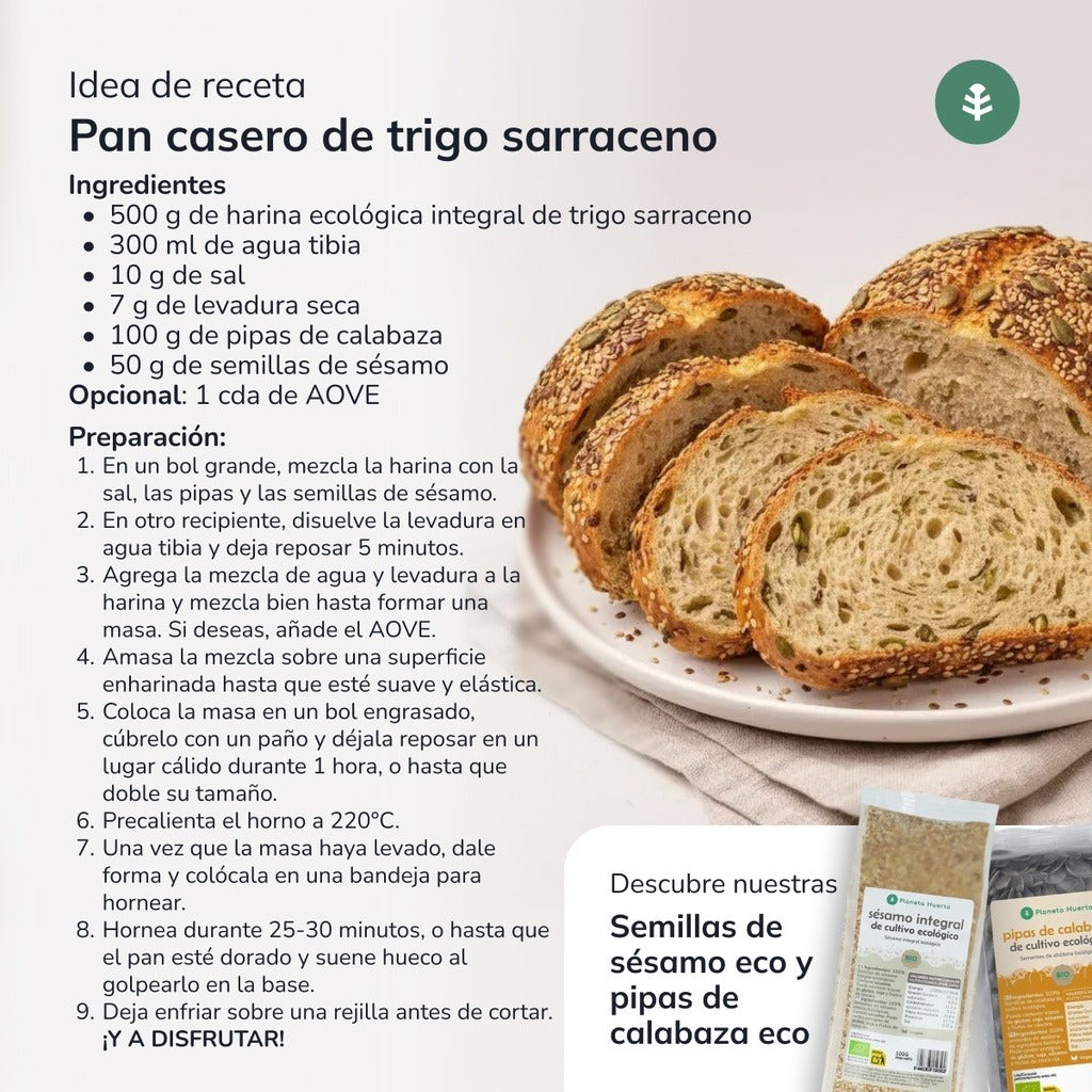 Farina integrale di grano saraceno Eco Planeta Huerto 5 Kg