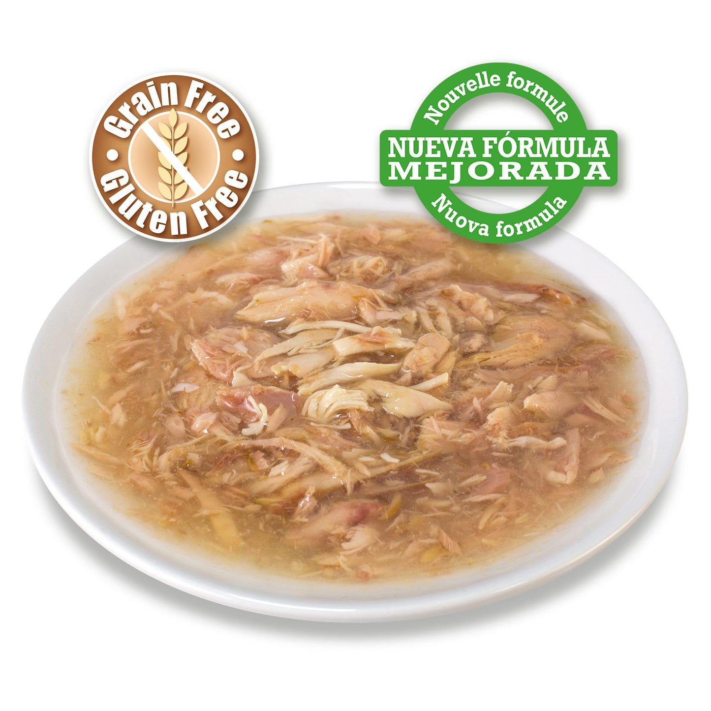 Weißer Thunfisch und Huhn in Sauce Arquivet 80 g Nassfutter für Katzen