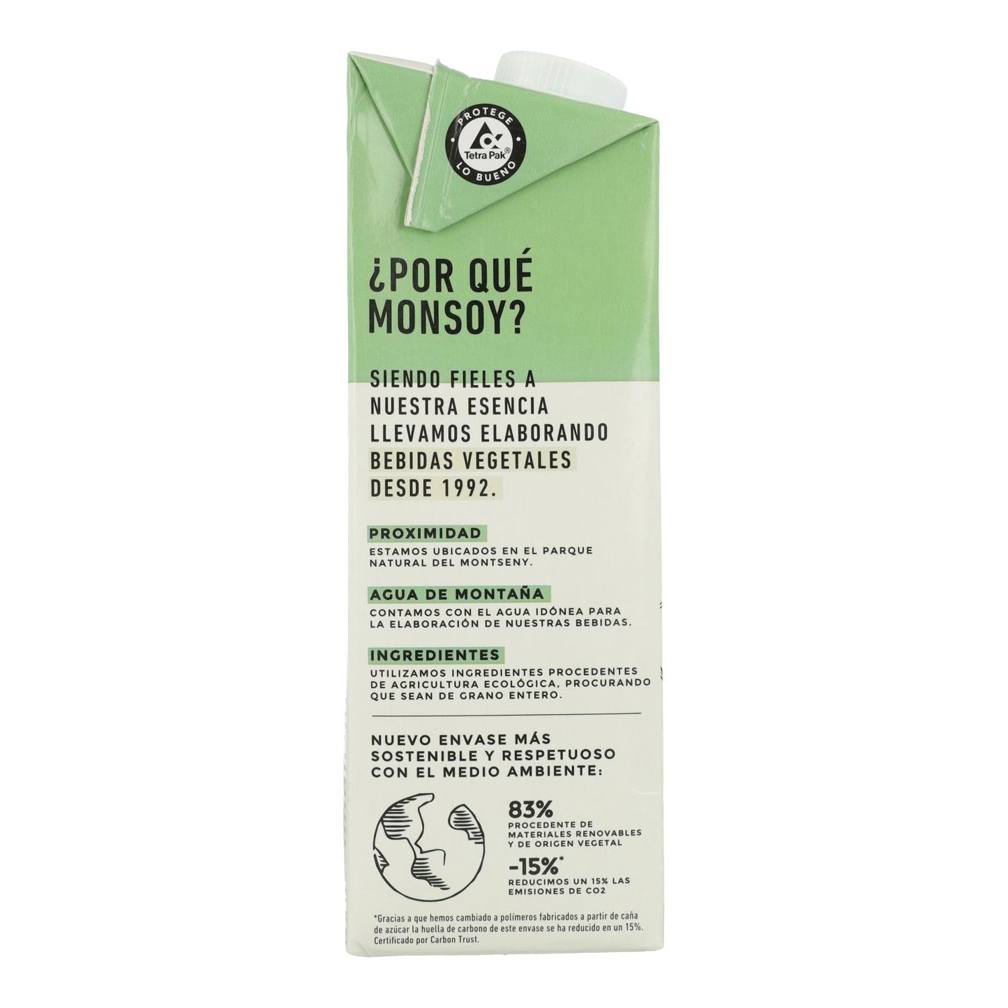 6er-Packung Monsoy Bio-Sojagetränk, 1 Liter