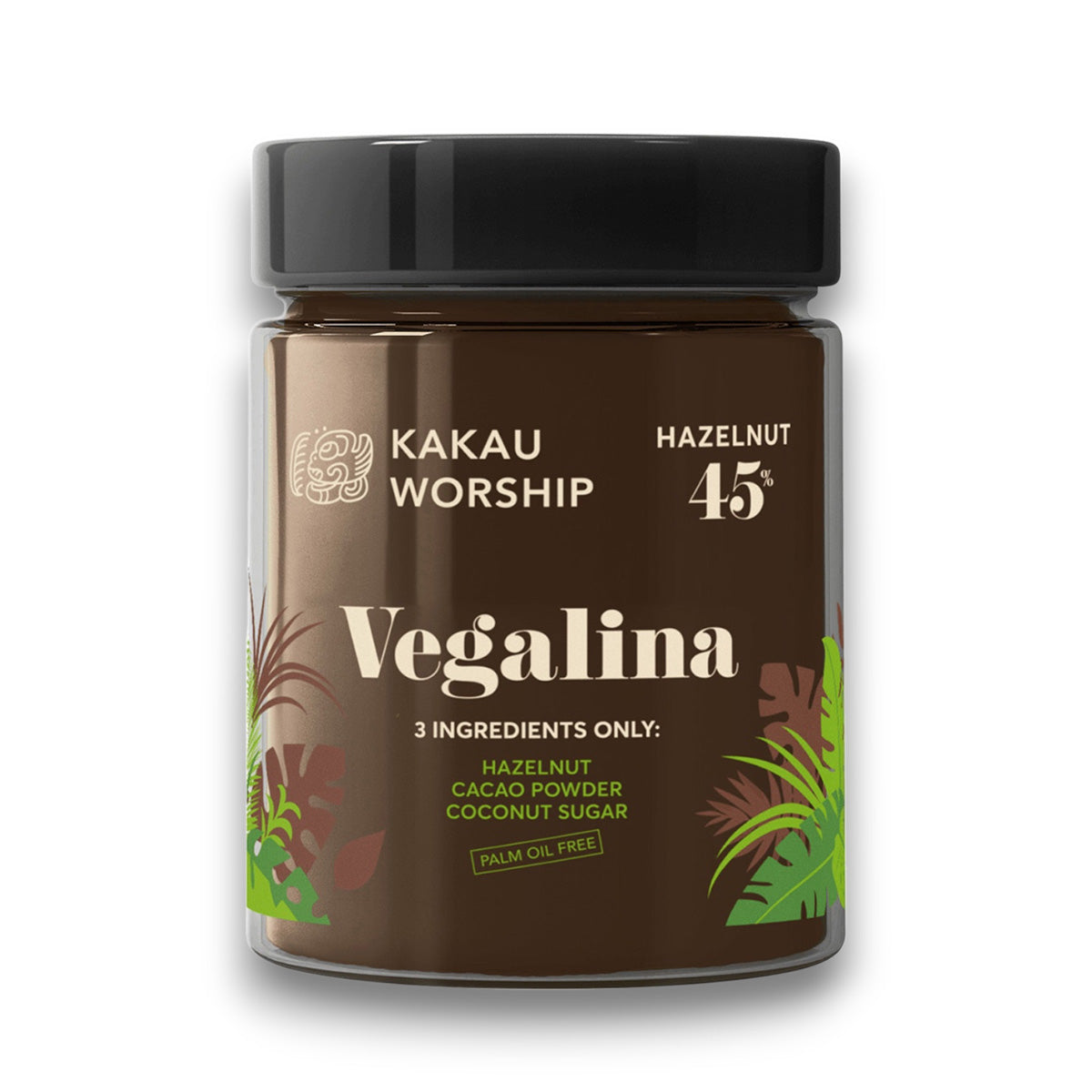 Krem kakaowy Vegalina Classic Orzech laskowy 45% Kakau Worship 350 g