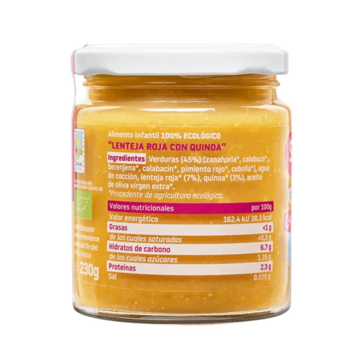 Pack de 3 petits pots de lentilles au quinoa bio CA CHI TOS Smileat 230 g