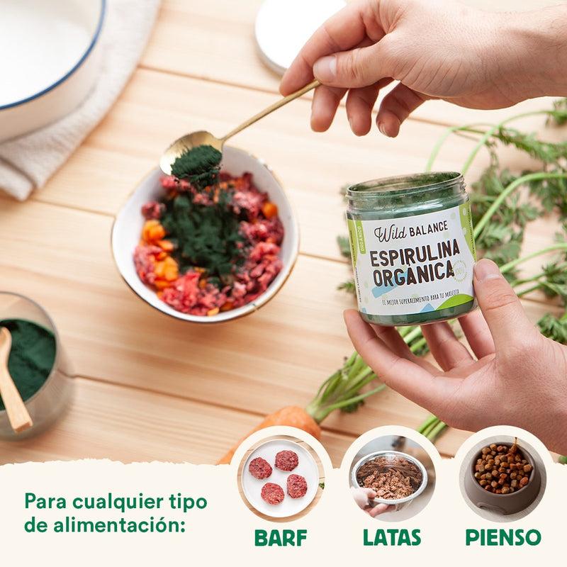 Spirulina organiczna Naturalny suplement dla zwierząt Wild Balance 100 g