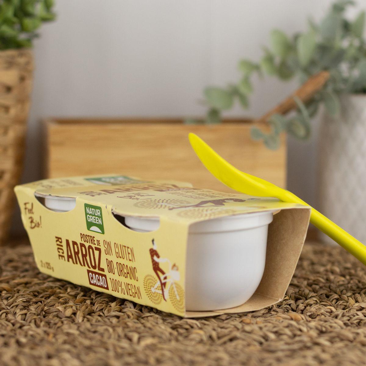 Dessert di riso e cacao NaturGreen, 2 x 125 g