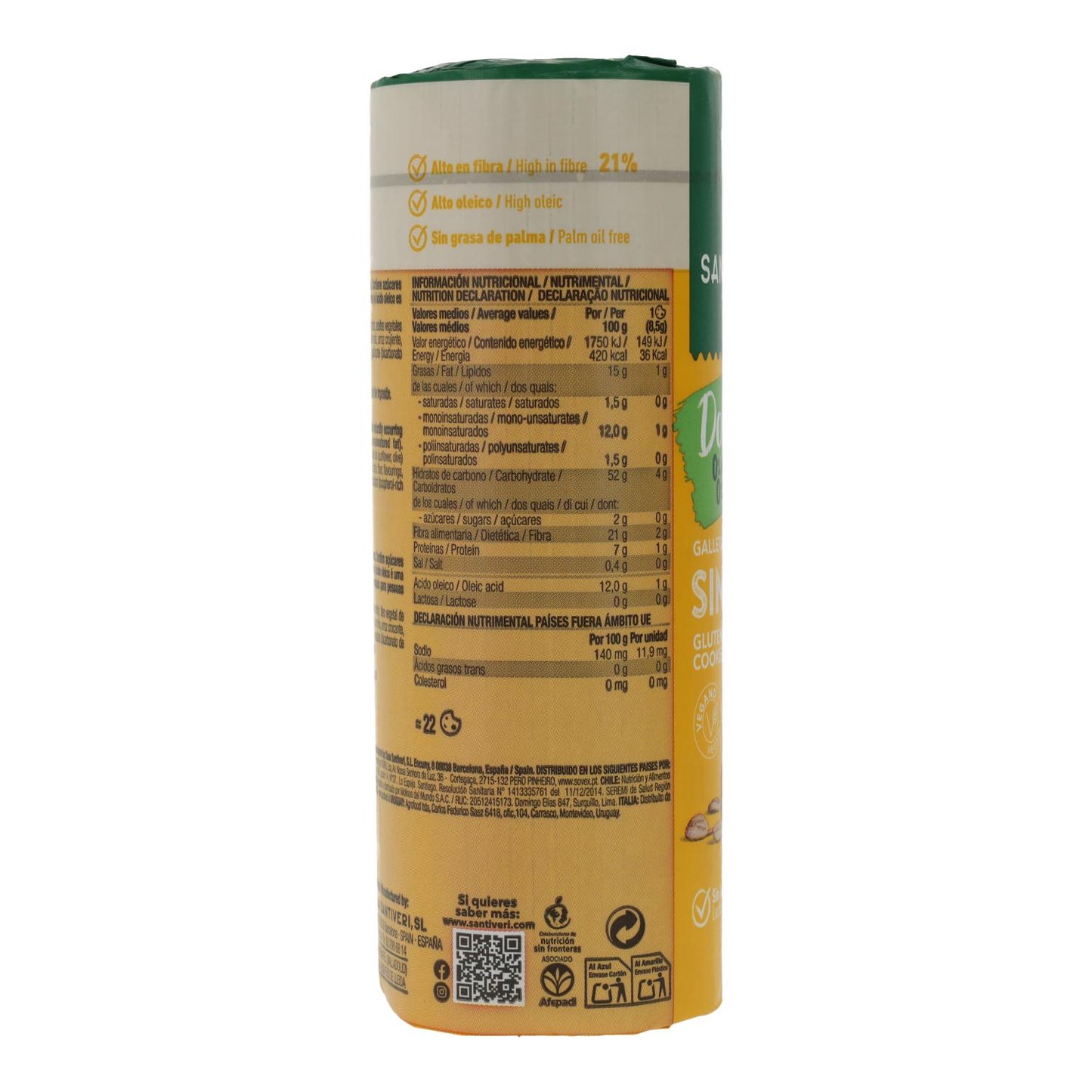 Santiveri Double Zero Gluten-Free Biscuits 190 g