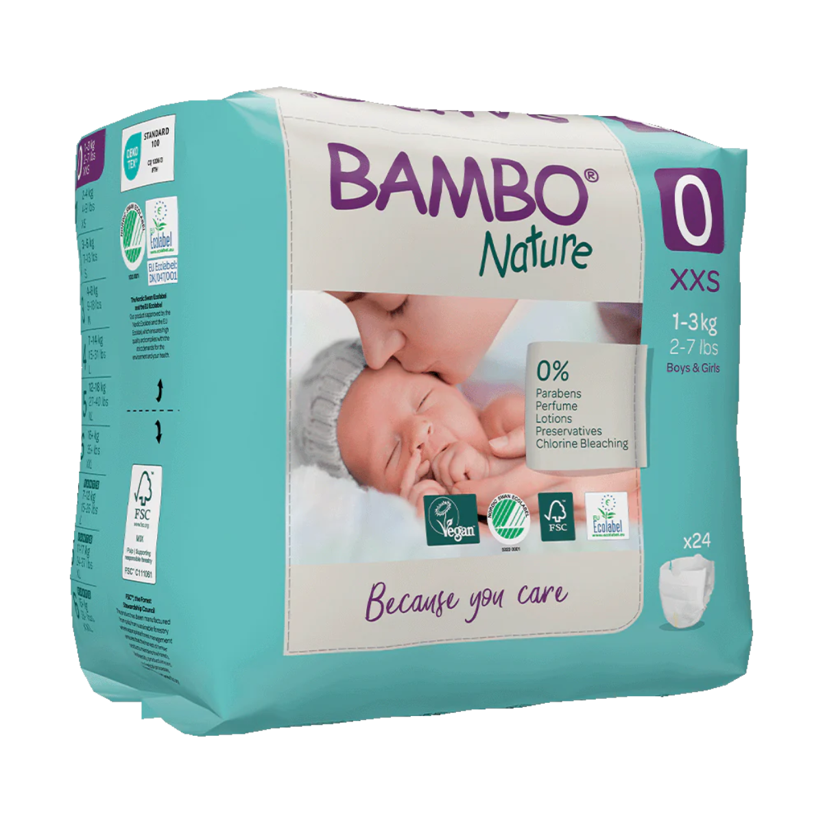 Bambo Nature Windeln T0 (1-3 kg) 24 Stück