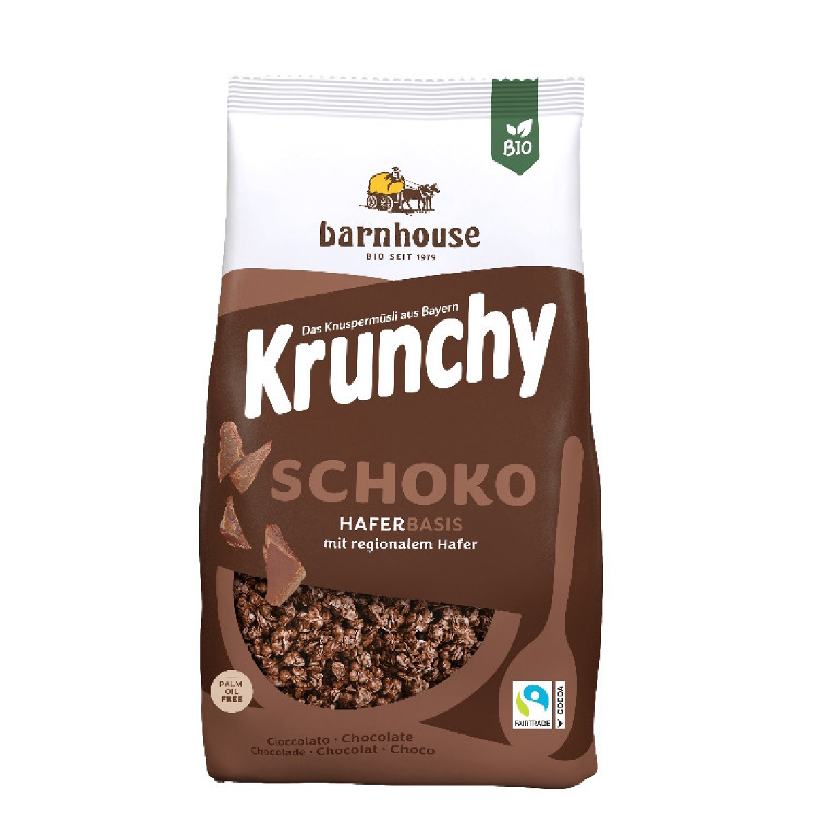 Muesli Krunchy Chocolat BIO Barnhouse format familial 1,25 kg