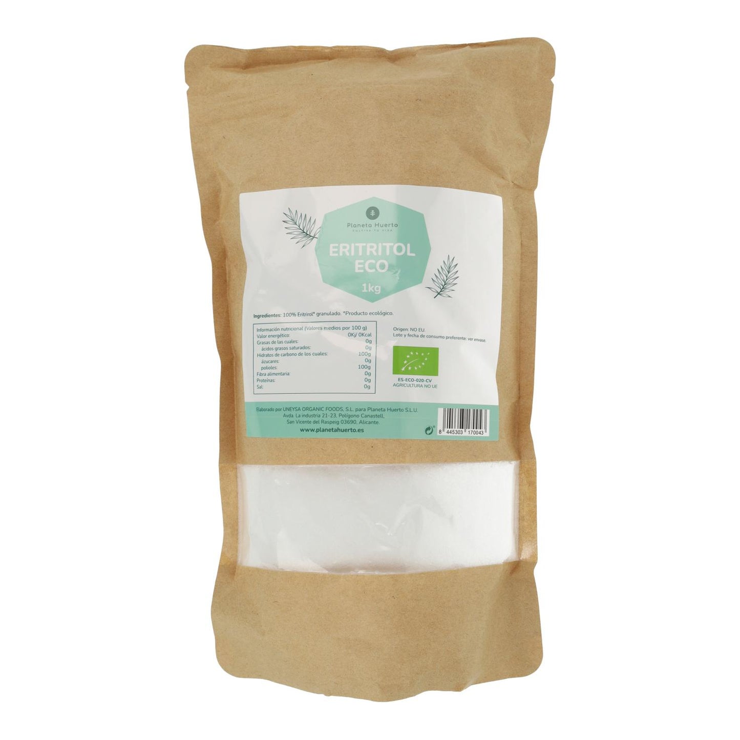 Eritritritol ECO Planeta Huerto 1 kg