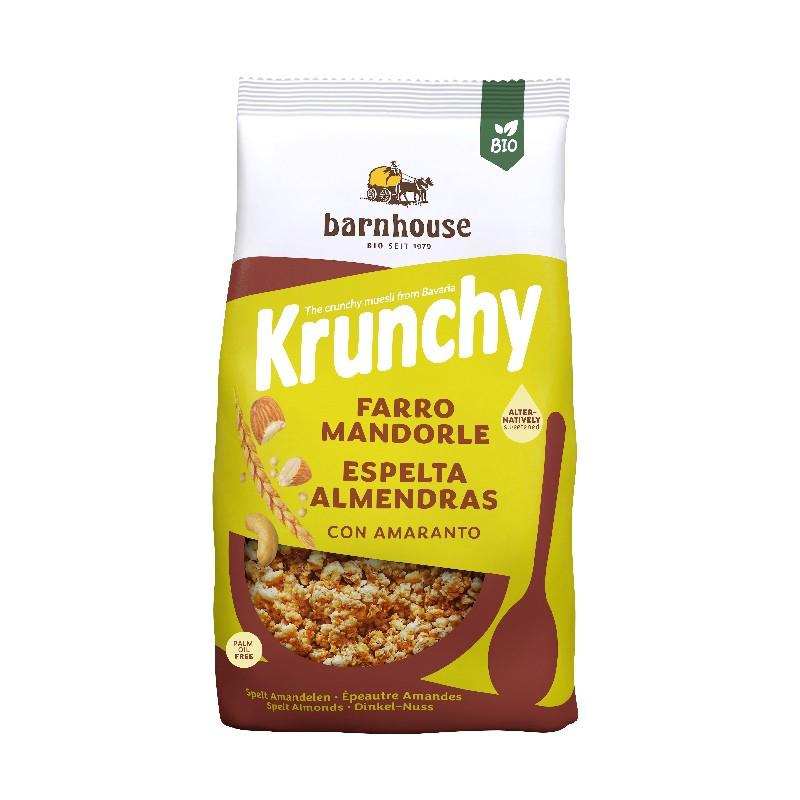 Müsli Krunchy Amaranto, Spelt och Mandlar BIO Barnhouse, 375 g