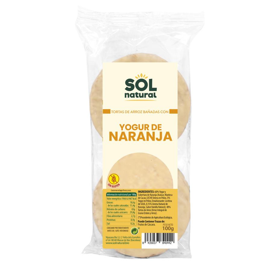 Wafle ryżowe jogurtowo-pomarańczowe Sol Natural 100 g