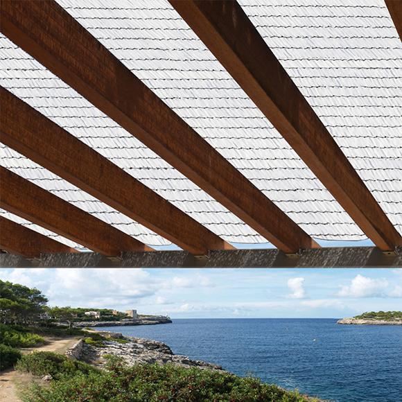 Rete ombreggiante Sun Net 70% Nortene bianca 3x4 m