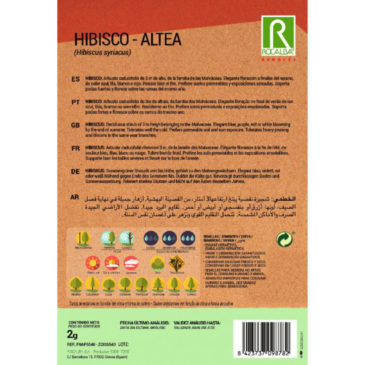 Hibiskusfrön Hibiscus syriacus