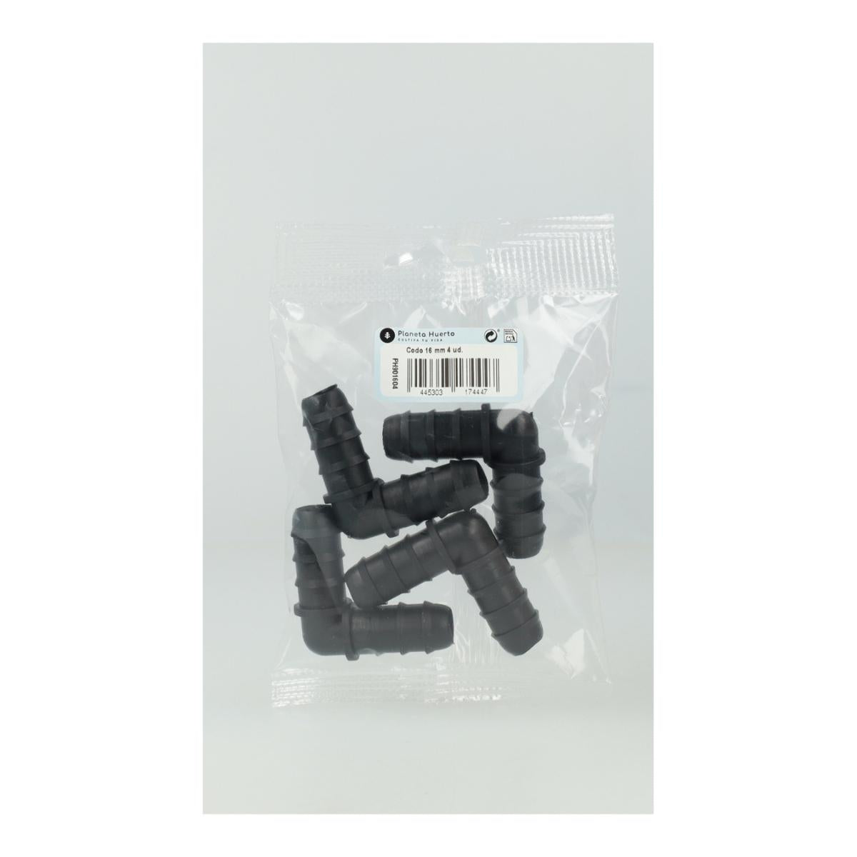 Elbow 16 mm Planeta Huerto 10 ud