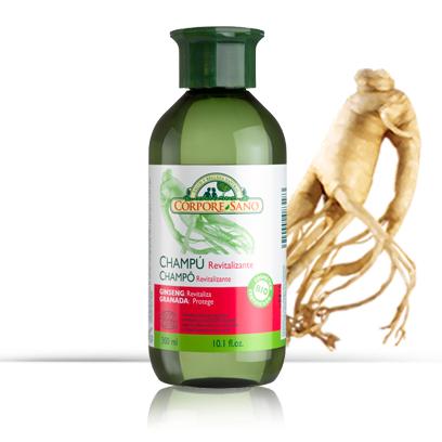 Revitalising Ginseng and Pomegranate Shampoo Corpore Sano 300 ml