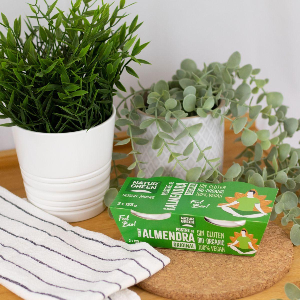 Amandel-vanille dessert NaturGreen, 2 x 125 g