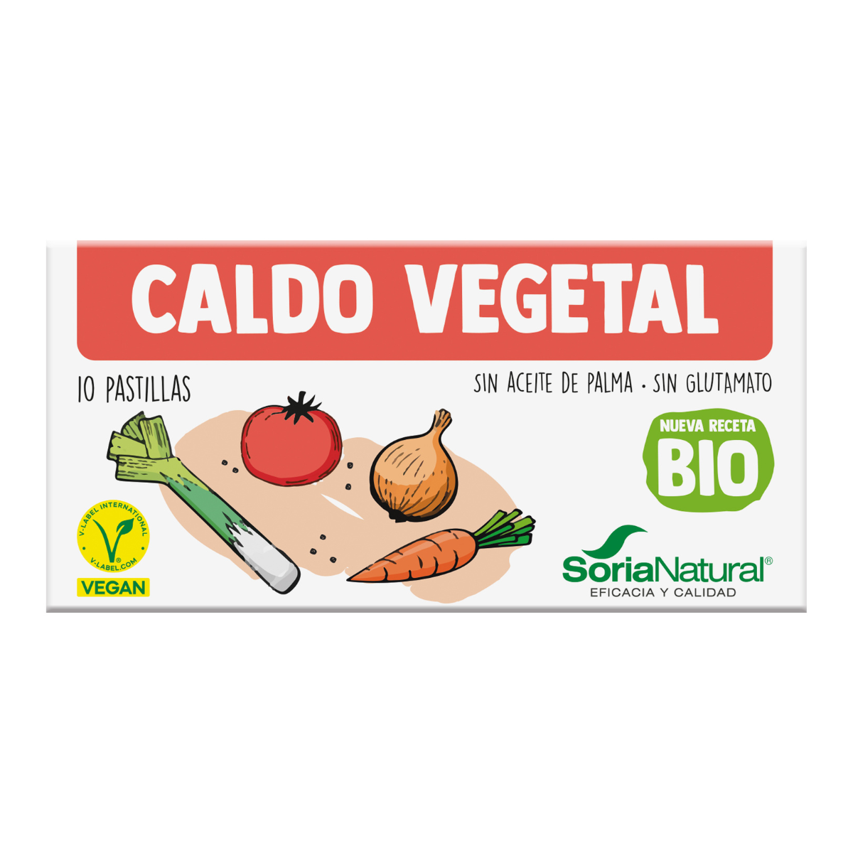 Brodo vegetale 10 pezzi Soria Natural 110 g