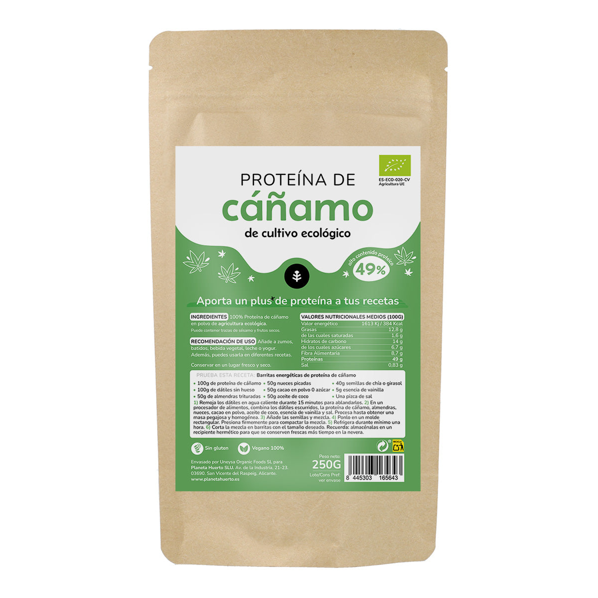 Hampa Protein Eco Planeta Huerto 250 g