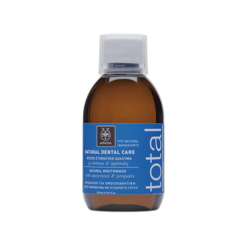 Naturlig munskölj med pepparmynta och propolis Apivita