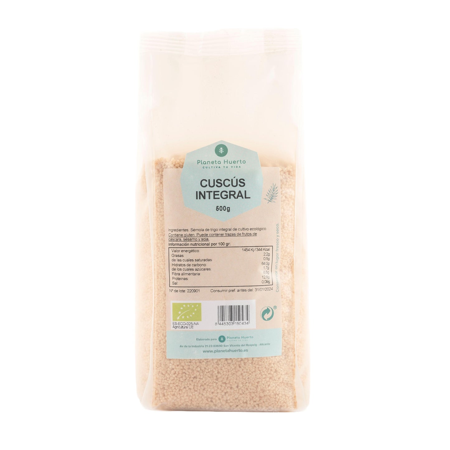 Volkoren couscous ECO Planeta Huerto 500 g
