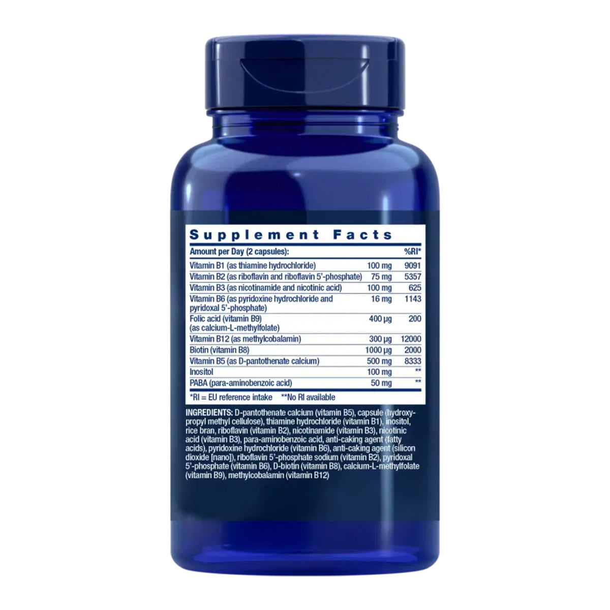 BioActive Complete B-Complex, Life Extension 60 capsules