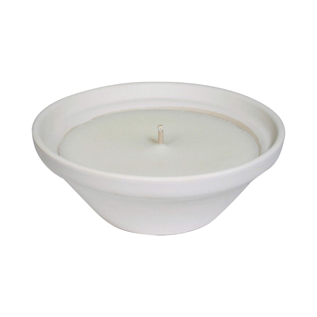 White citronella mosquito repellent candle Ø15.5 cm Roura