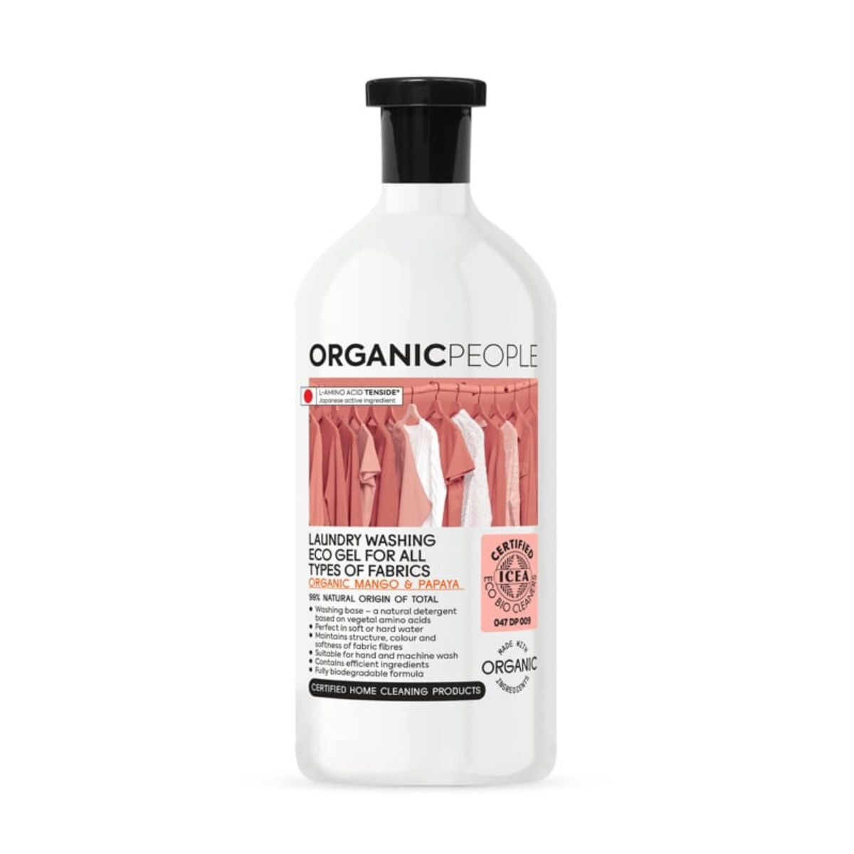 Detergente Líquido ECO Mango y Papaya Orgánicos, Organic People, 1000 ml