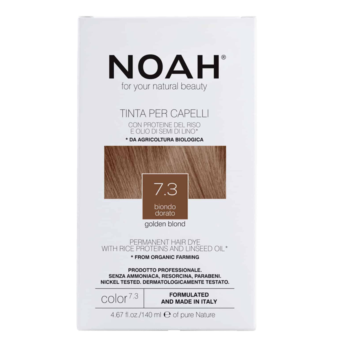 Noah golden blonde hair dye 140 ml (7.3)