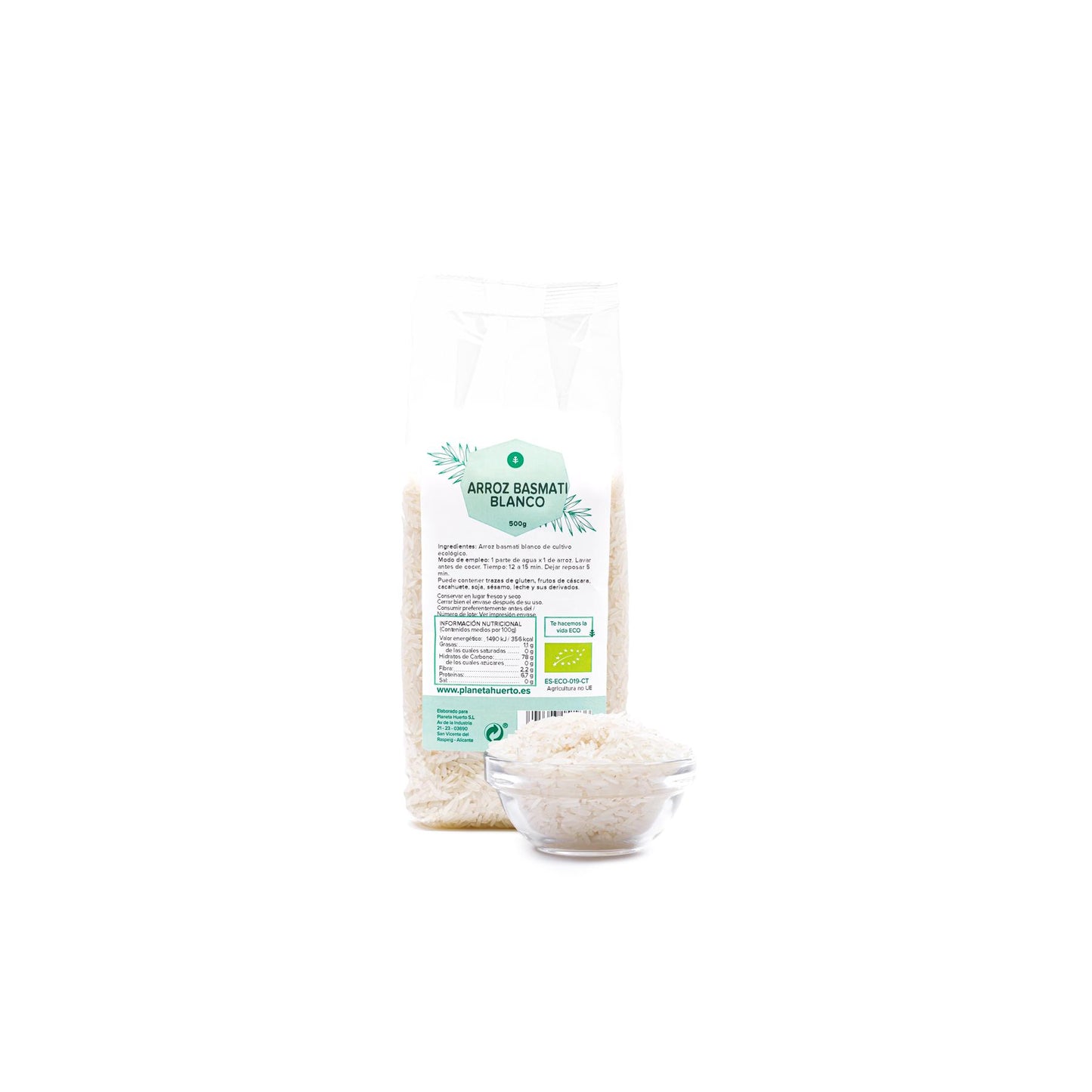 Riz basmati blanc ECO Planeta Huerto 500 g
