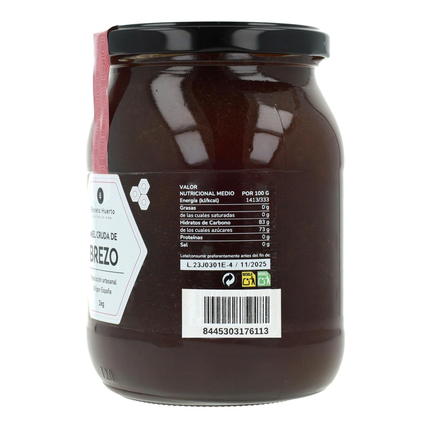 Surowy miód wrzosowy Planeta Huerto 1 kg