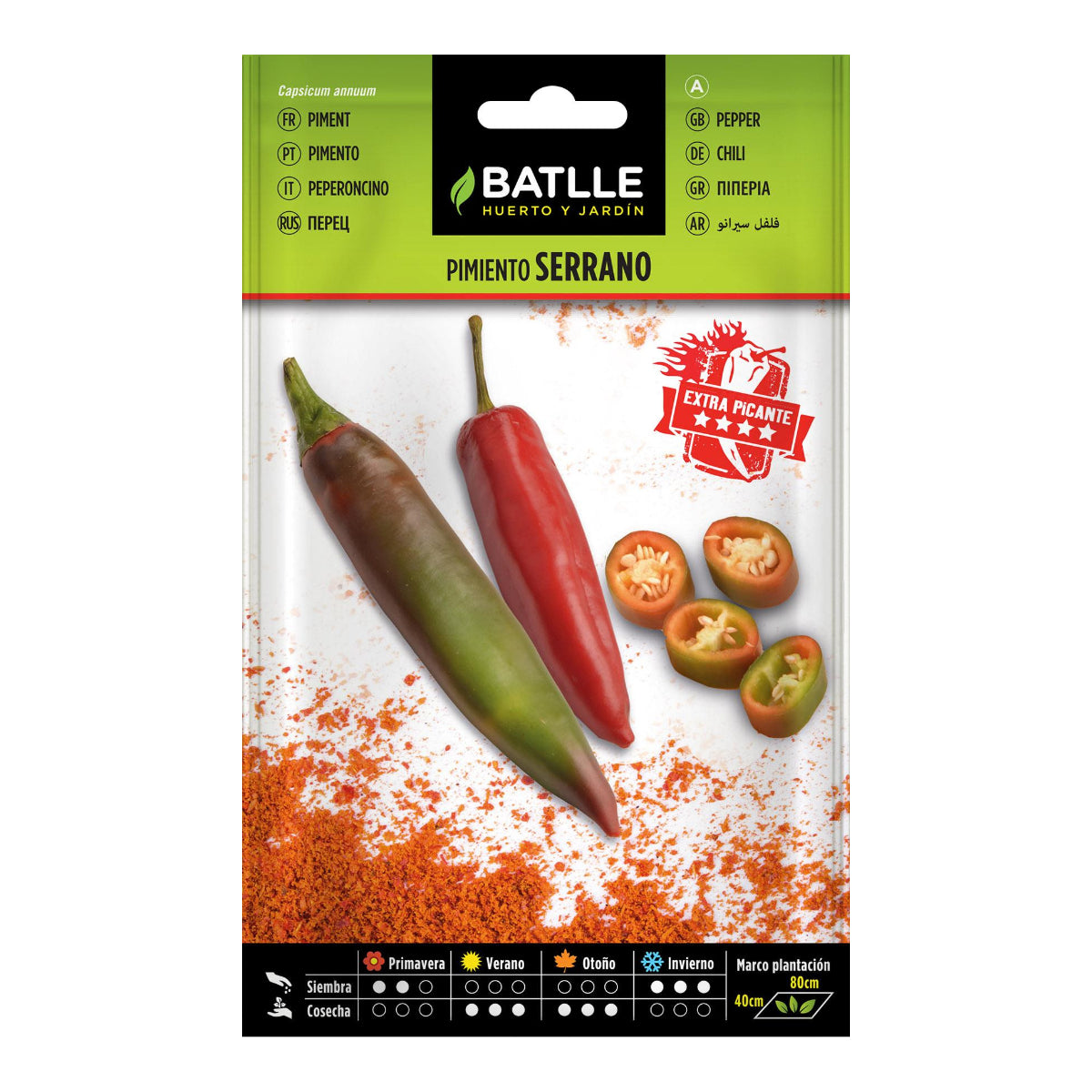 Graines de piment Serrano Batlle
