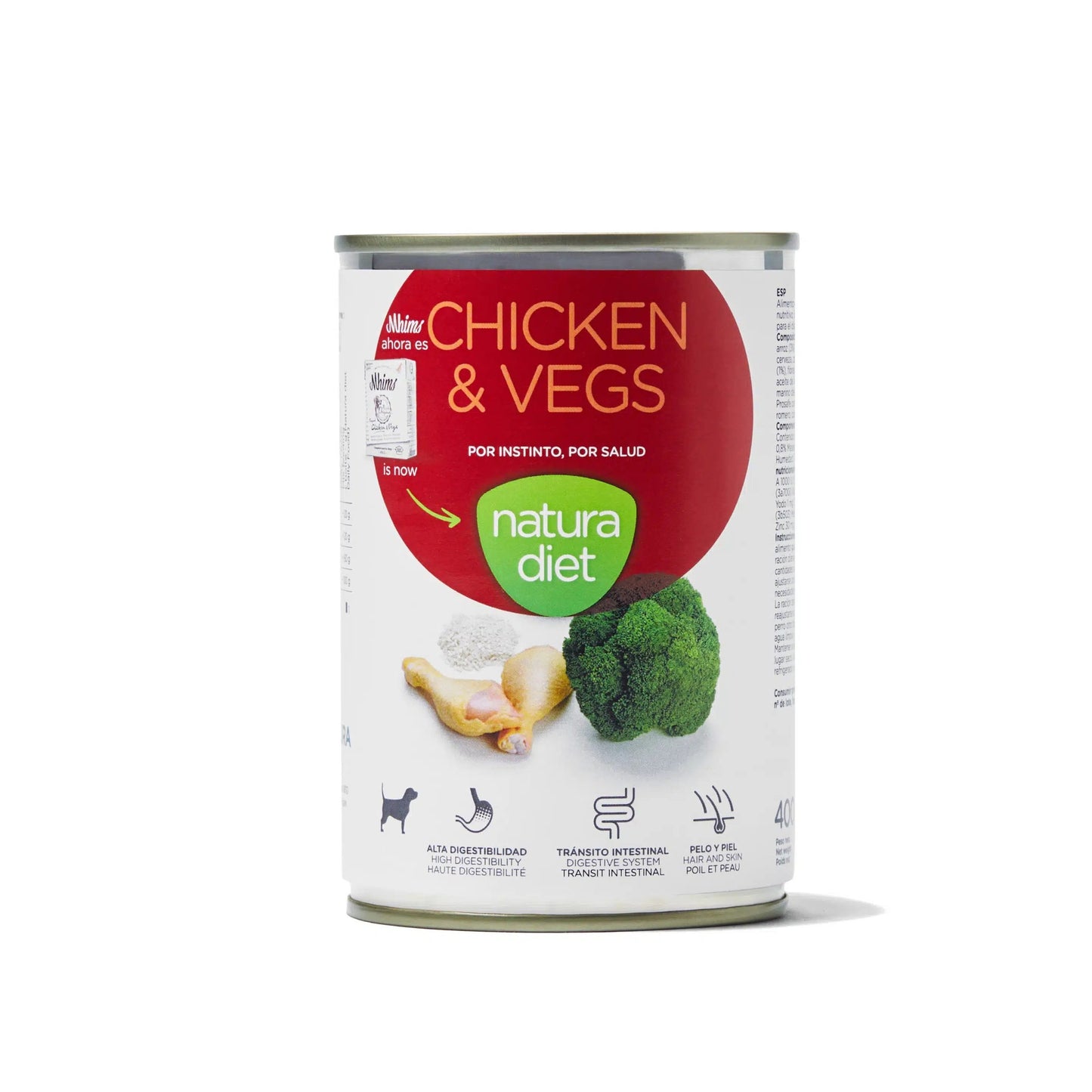 Natura Diet Dog Chicken & Vegs Wet Dog Food 400 g