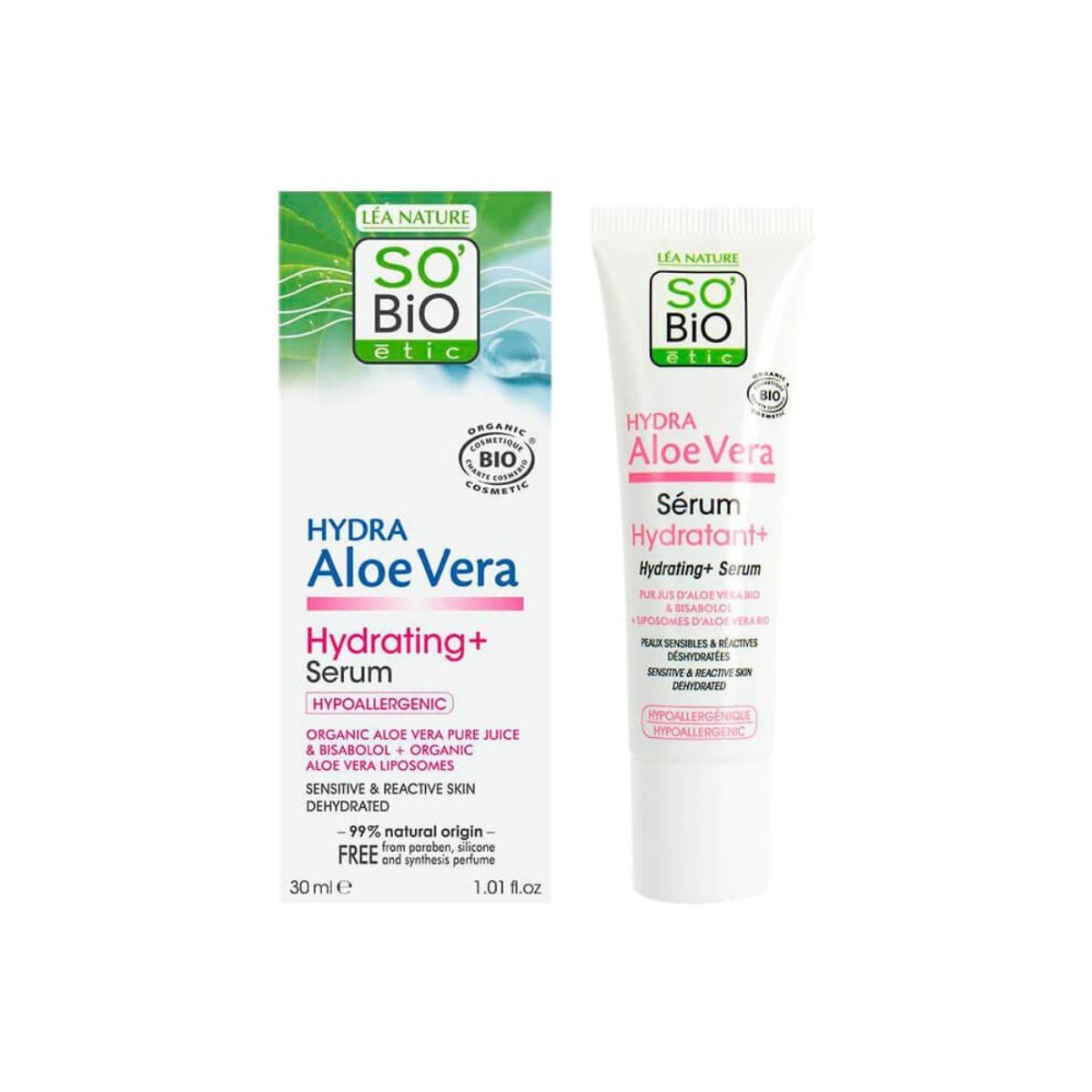 Feuchtigkeitsserum mit Bisabolol & Aloe Vera BIO So'Bio étic 30 ml