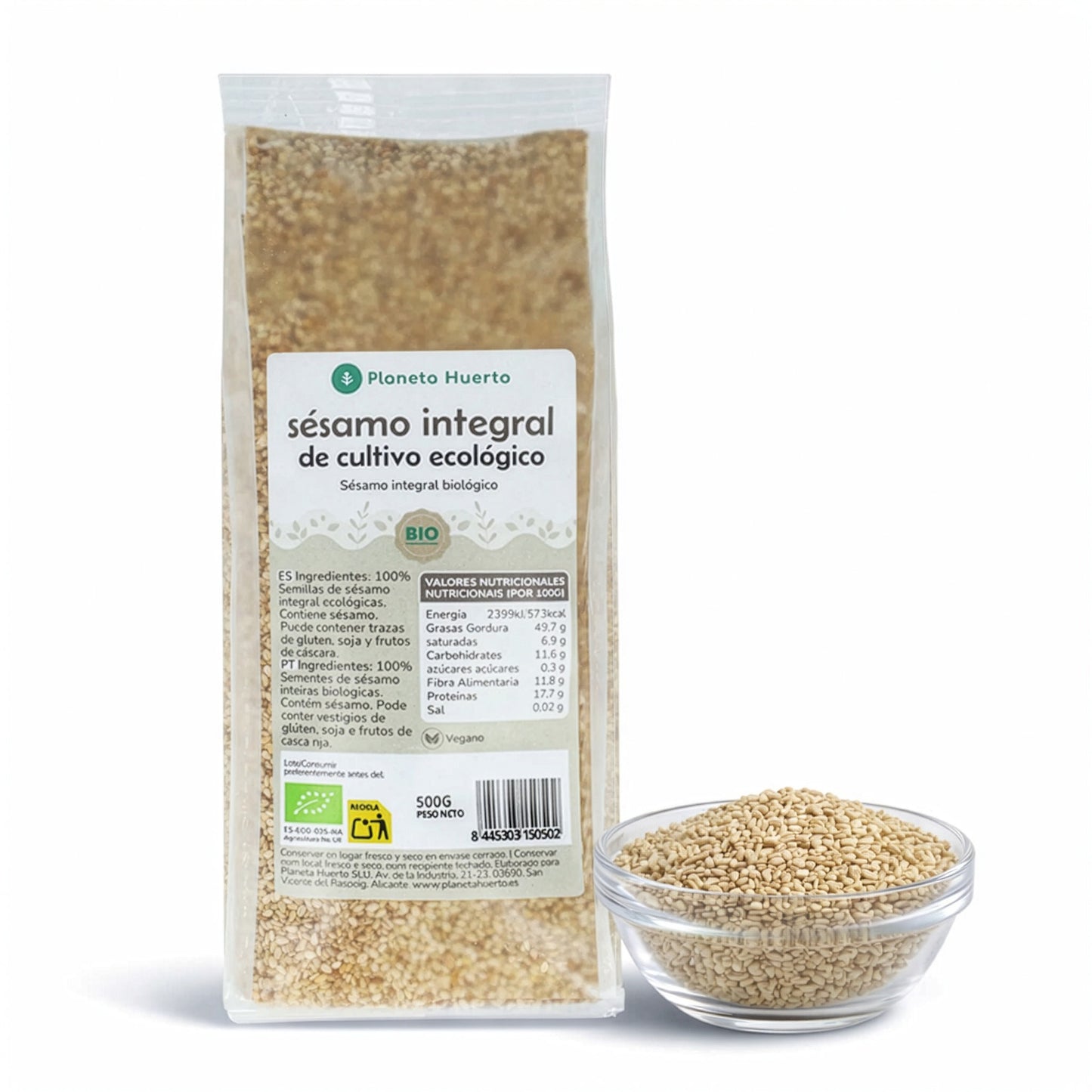 Sésame entier ECO Planeta Huerto 500 g