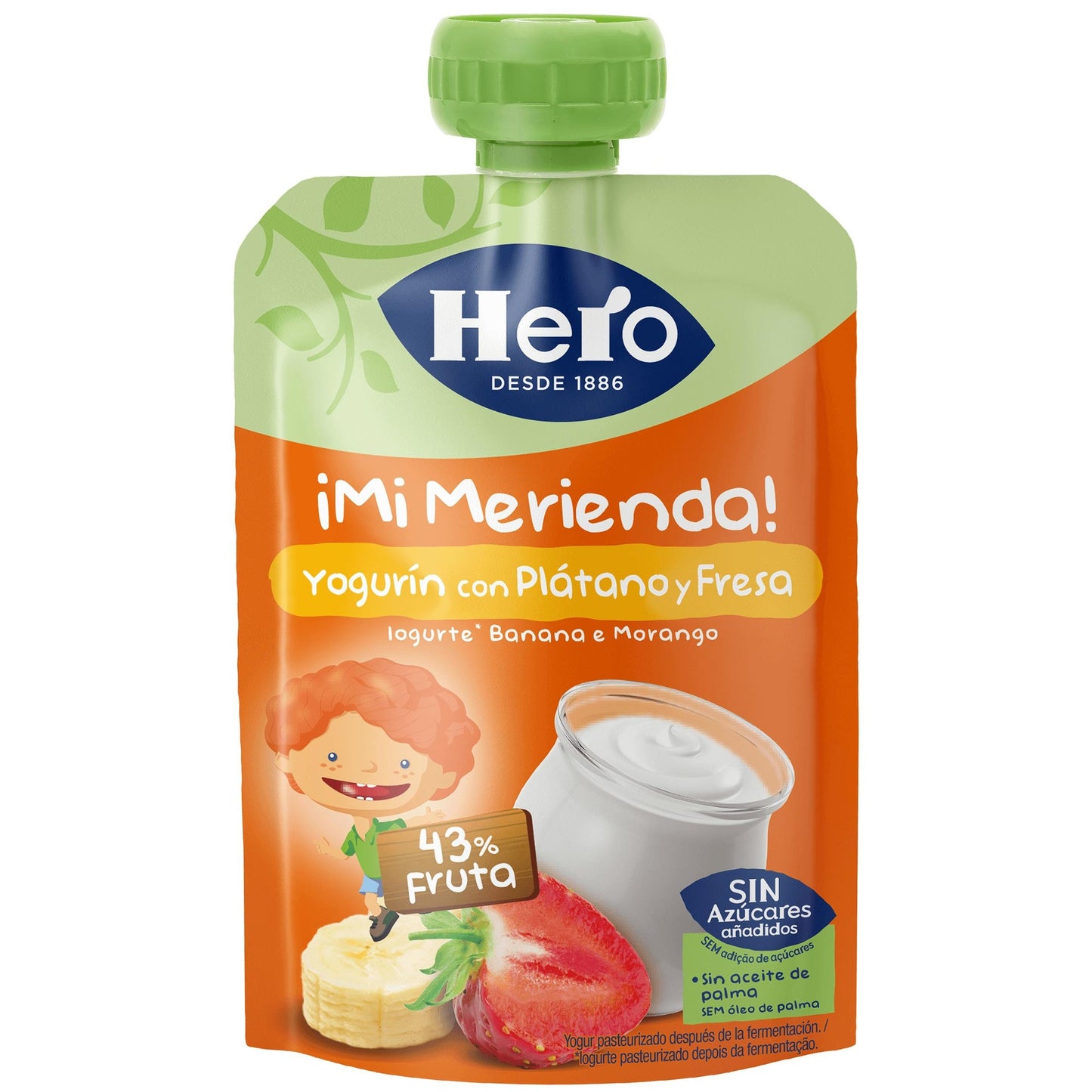 Yogurin banan jordgubb Hero 100 g