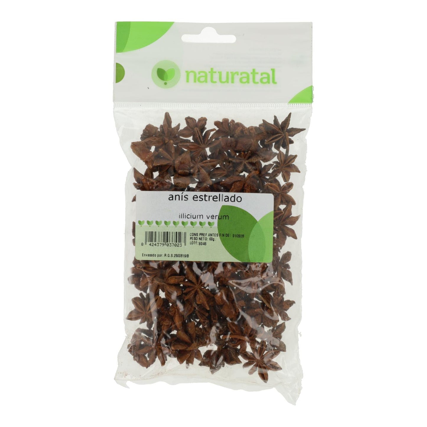Anyż gwiaździsty (Illicium Verum) Naturatal 60 g