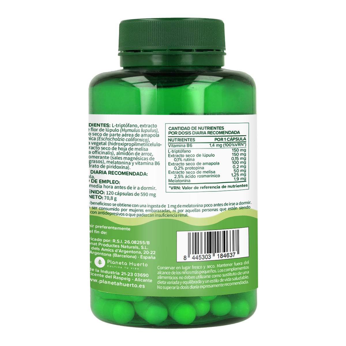 Pak 3xMelatonine complex Planeta Huerto 120 caps