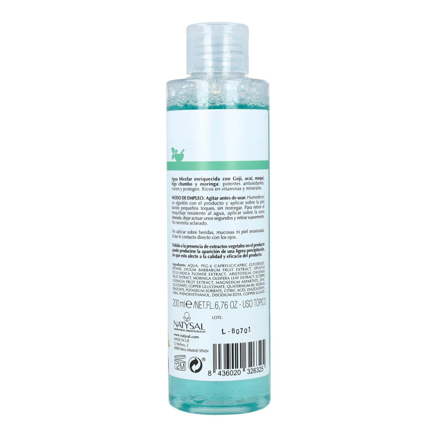 Eau micellaire Natysal 200 ml