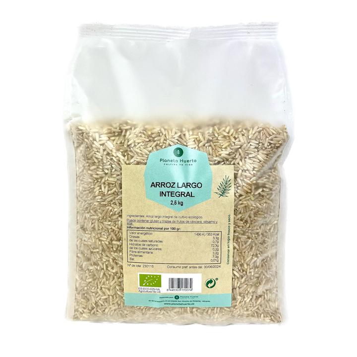 Riso integrale a chicco lungo ECO Planeta Huerto 2,5 kg