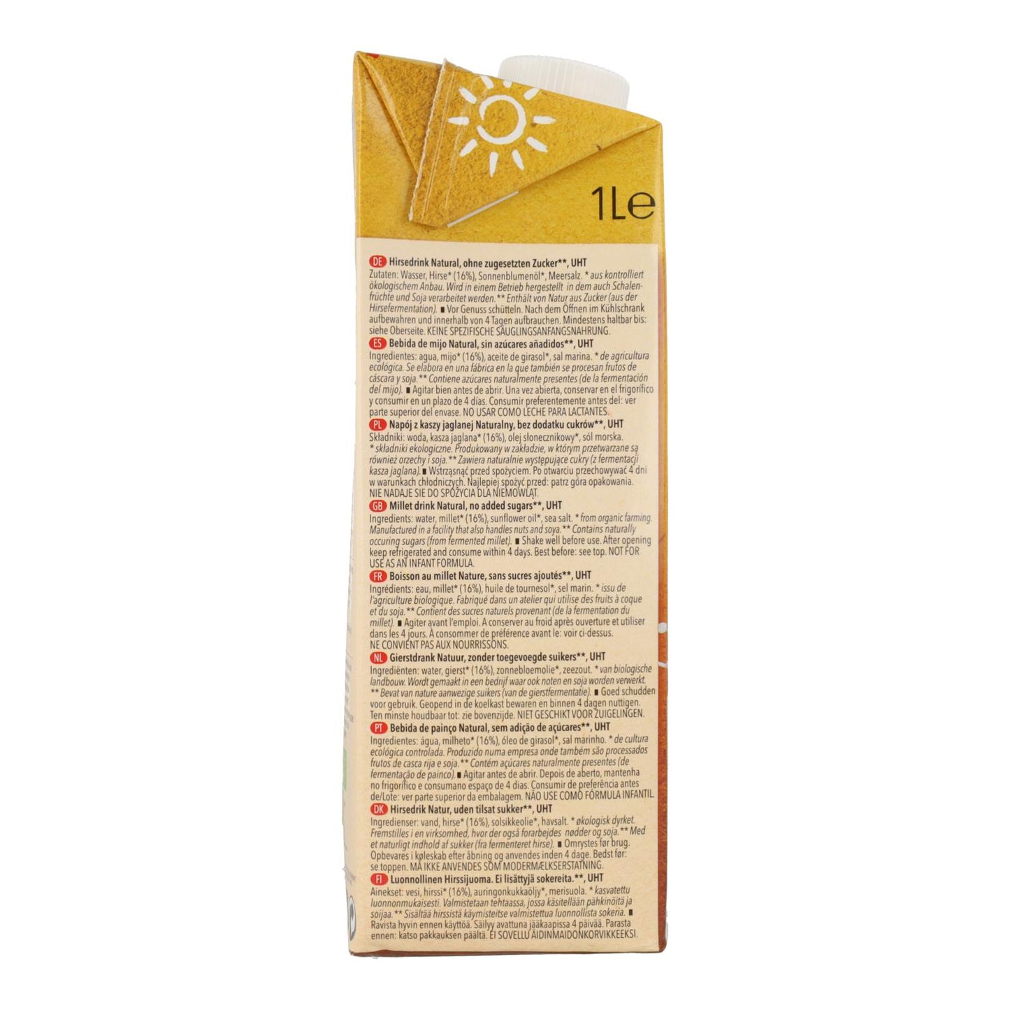 Bio-Hirse-Getränk Natumi 1 l